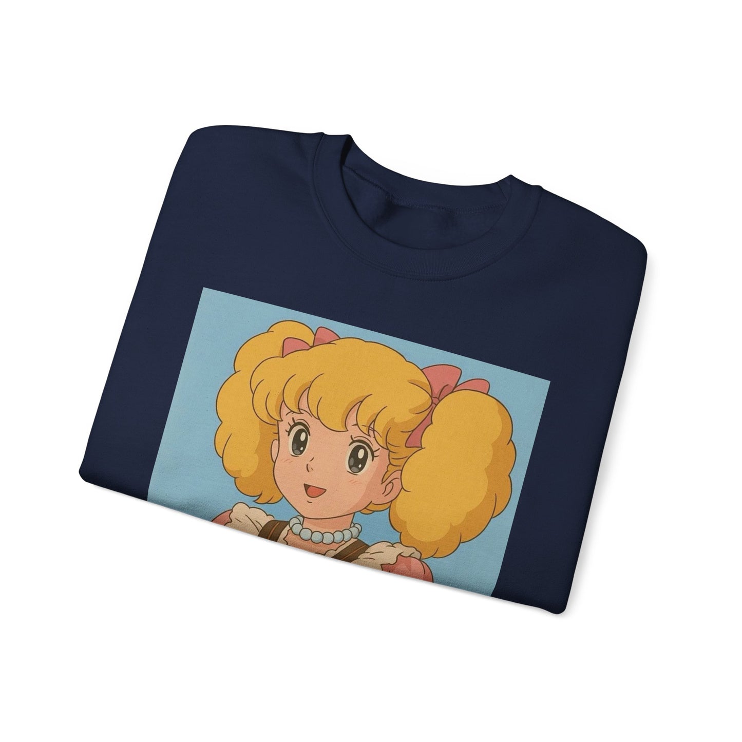 Cute Vintage Cartoon Crewneck Sweatshirt - Cozy Gift for Anime Lovers, Pastel Aesthetic Apparel, Unisex Pullover for All Occasions