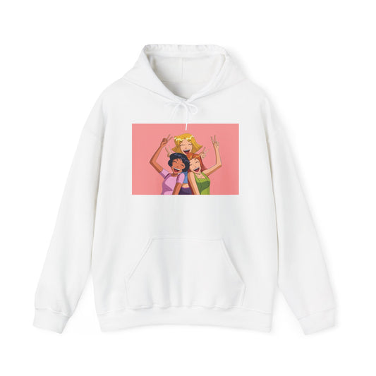 Chic Friendship Hooded Sweatshirt - Cozy Casual Hoodie, Graphic Sweatshirt, Birthday Gift, Fun Apparel, Trendy Layering Piece