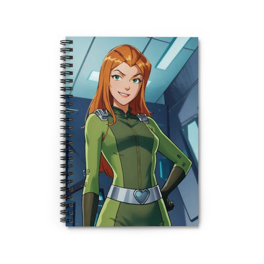 Vibrant Spiral Notebook - Ruled Line with Action-Ready Character Design, Writing Journal, Sketchbook, Office Supply, Gift for Students