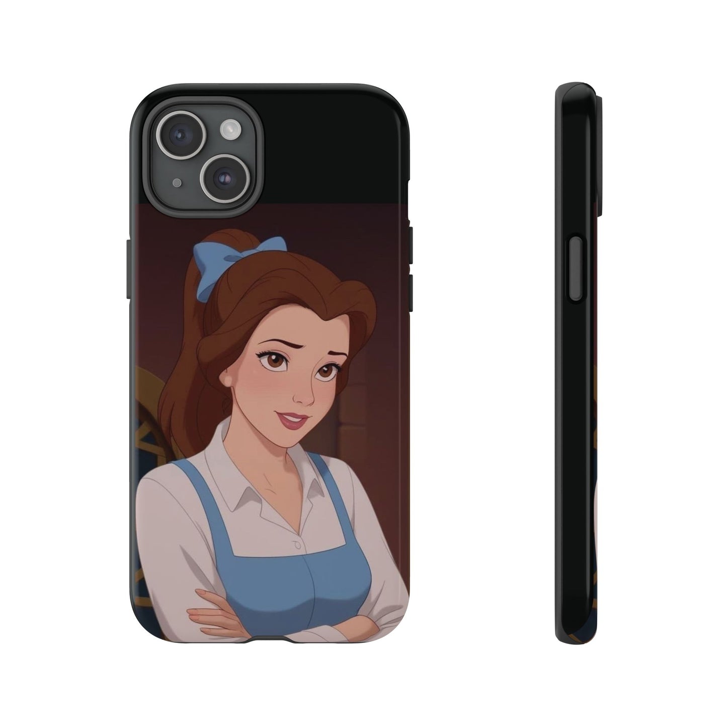 Disney Princess Phone Case, Tough Cases for Girls, Aesthetic Phone Cover, Belle Inspired Design, Cute Gift for Kids