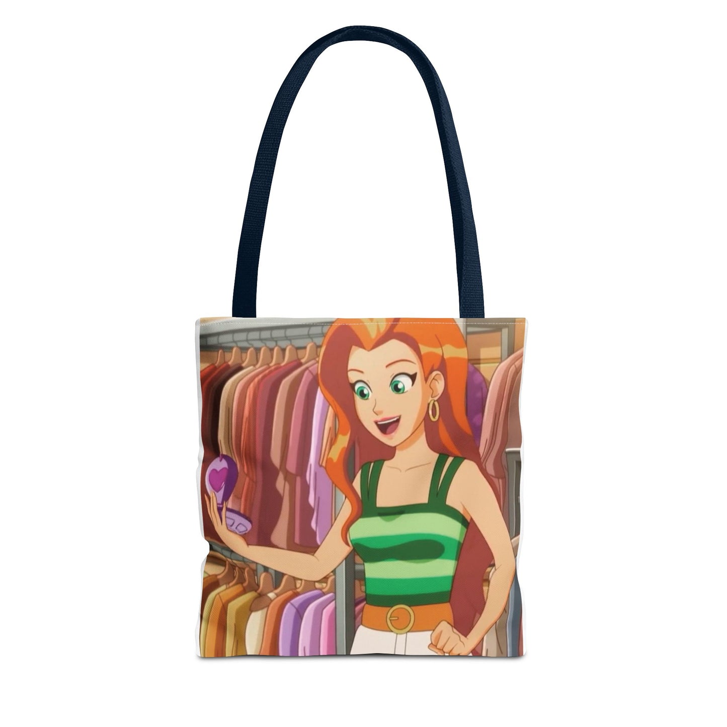 Colorful Shopping Tote Bag, Eco-Friendly Tote, Cartoon Character Bag, Reusable Grocery Bag, Gift for Her, Trendy Everyday Tote