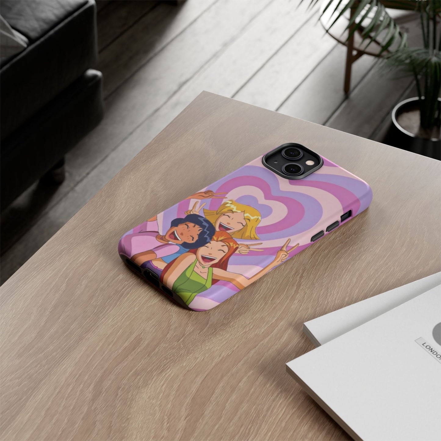 Colorful Phone Case with Cheerful Design, Fun Accessories, Gift for Teens, Trendy Tech Cover, Girls' Birthday Present