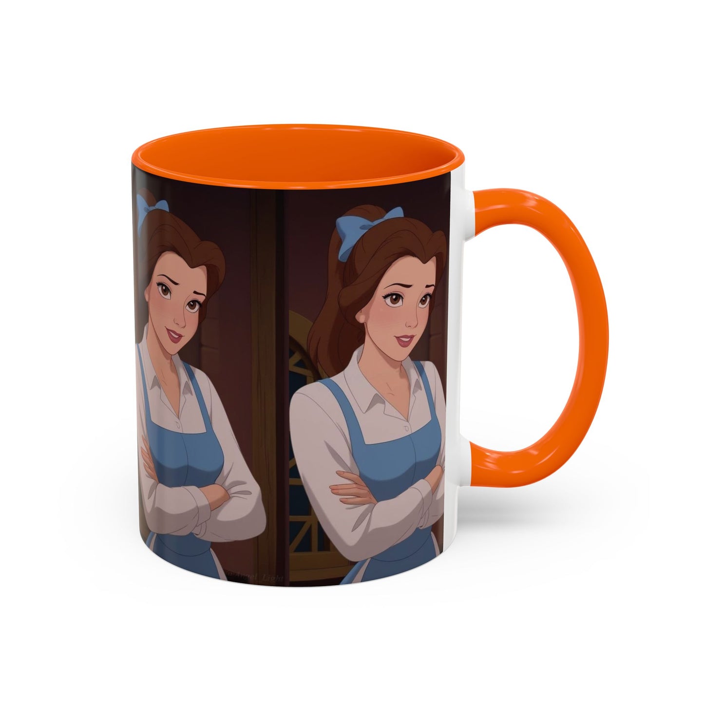 Enchanting Belle Accent Coffee Mug, Disney Mug, Gift for Her, Movie Lover, Unique Kitchenware, Animated Character Mug