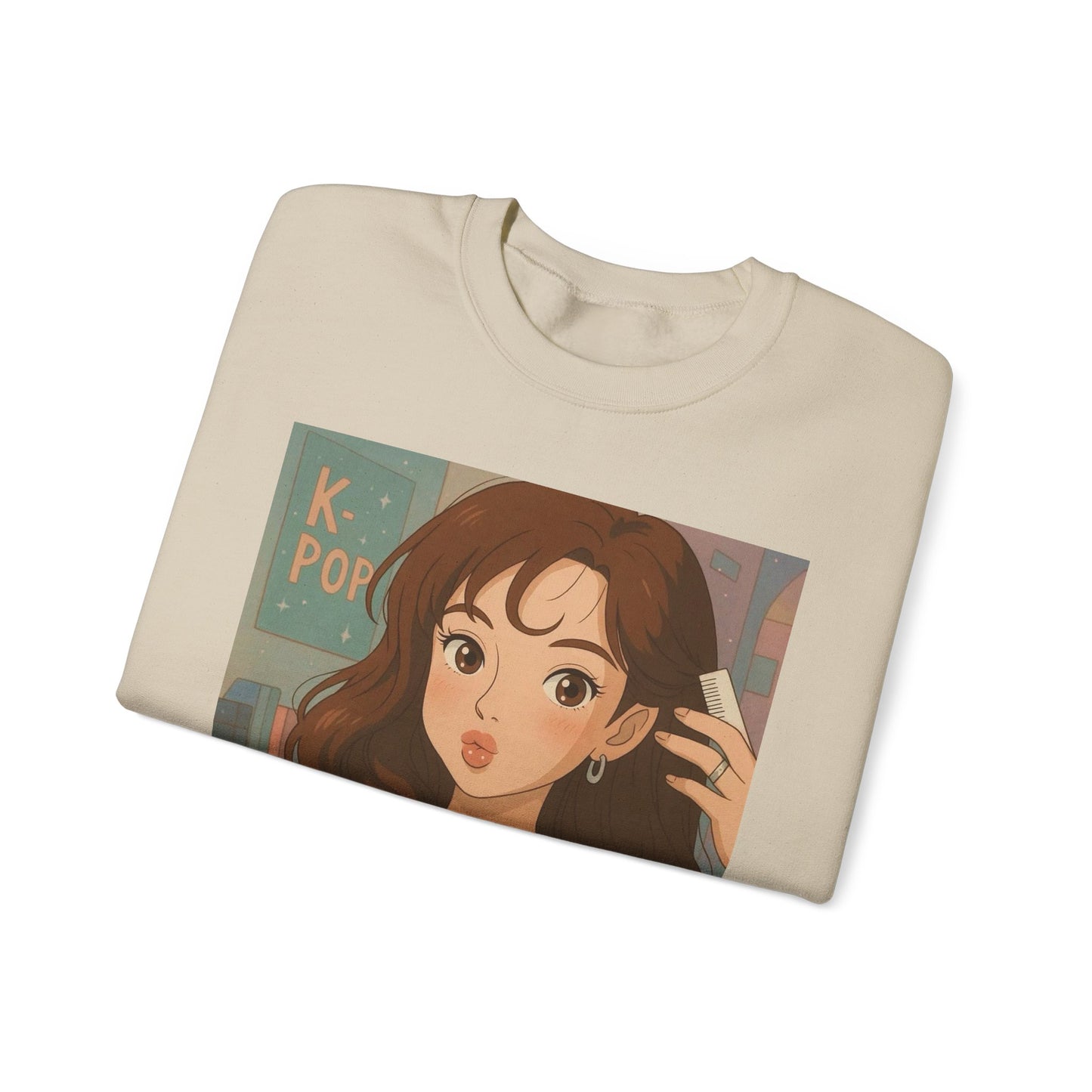 K-Pop Inspired Crewneck Sweatshirt, Cozy Pullover, Casual Sweatshirt, Perfect Gift for Fans, Trendy Aesthetic Fashion, Comfy Everyday Wear