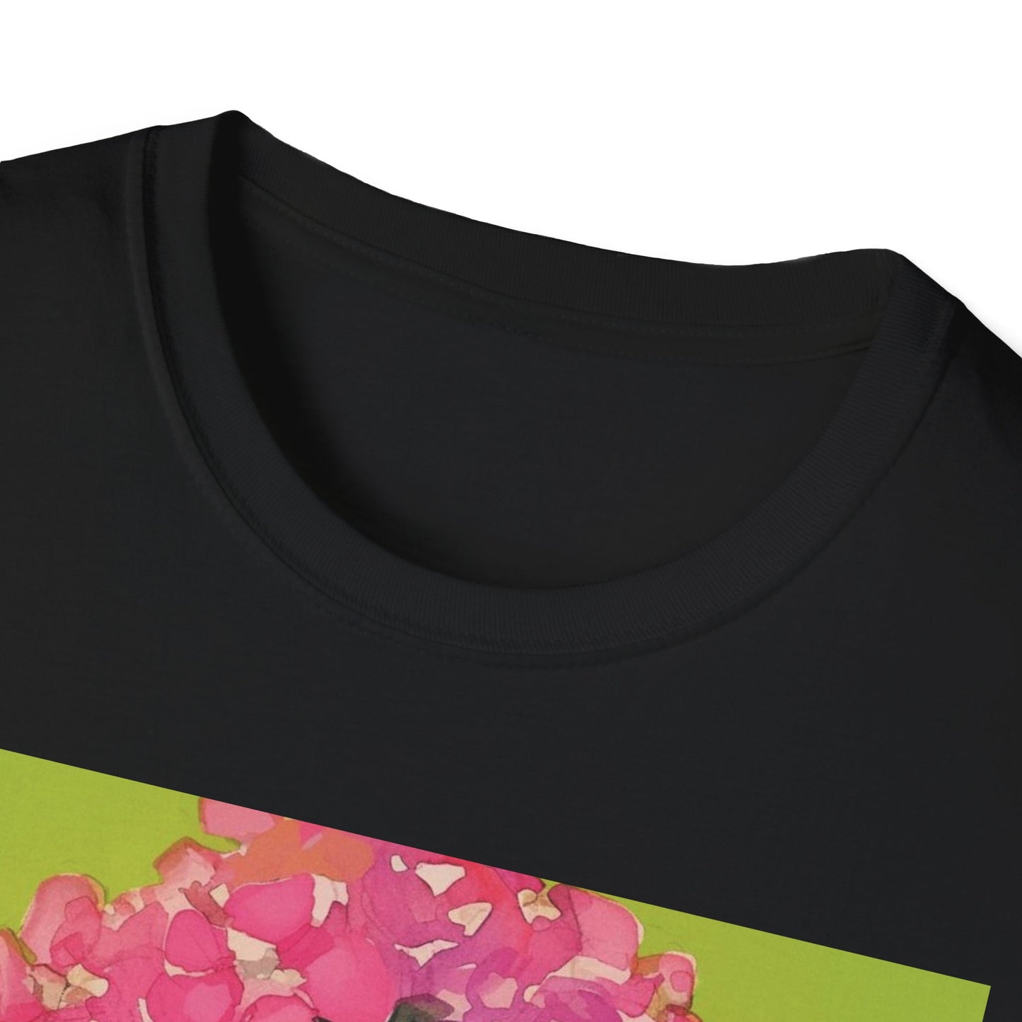 Floral Goddess Unisex Softstyle T-Shirt, Cute Graphic Tee, Nature Lover Gift, Casual Wear, Spring Fashion, Art Shirt