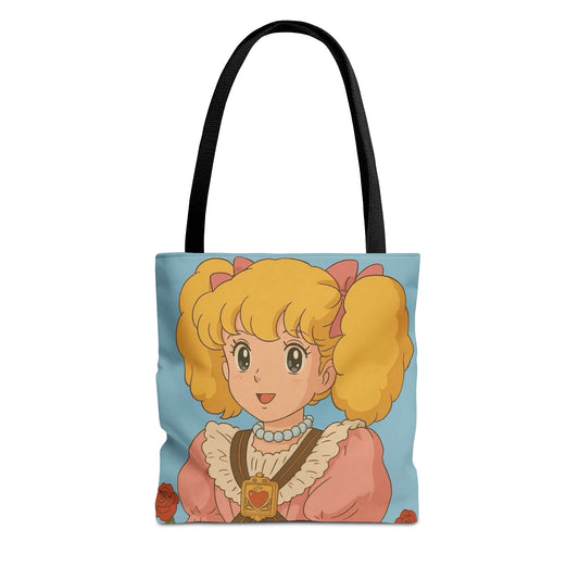 Cute Character Tote Bag, AOP Shopping Bag, Fun Gift Idea, Beach Tote, Cartoon Bag, Lightweight Reusable Bag