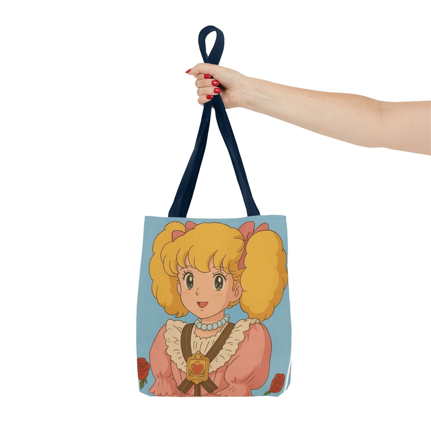 Cute Character Tote Bag, AOP Shopping Bag, Fun Gift Idea, Beach Tote, Cartoon Bag, Lightweight Reusable Bag