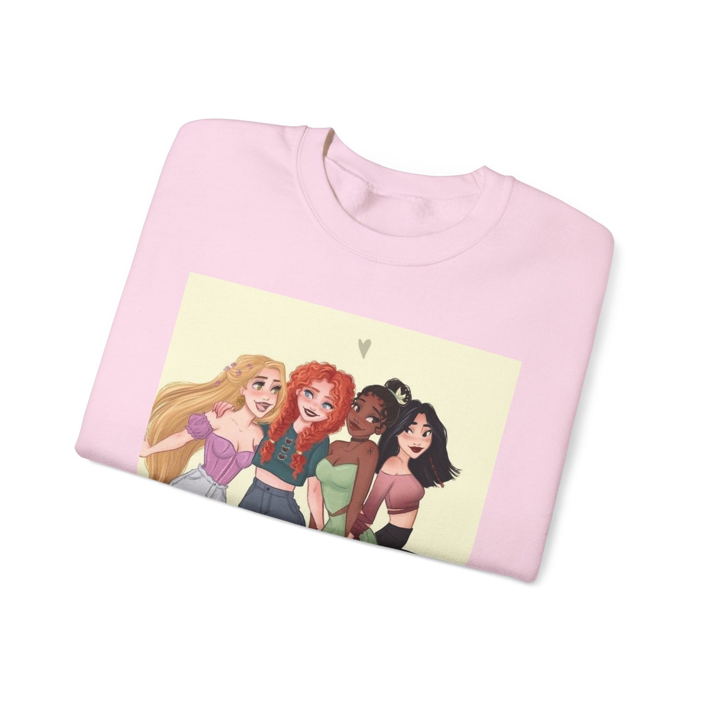 Girls' Friendship Crewneck Sweatshirt, Cozy Gender-Neutral Sweatshirt, Casual Gift for Friends, Cute Apparel, Everyday Wear
