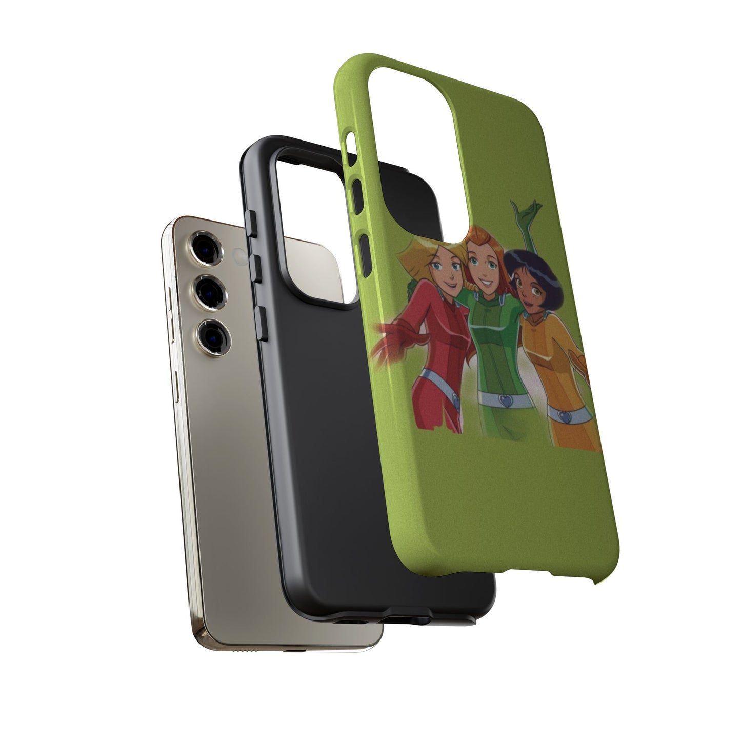 Sassy Phone Case for Tough Girls, Fun Active Protection Cover, Cartoon Friendship, Gift for Teens, Eco-friendly Mobile Accessory