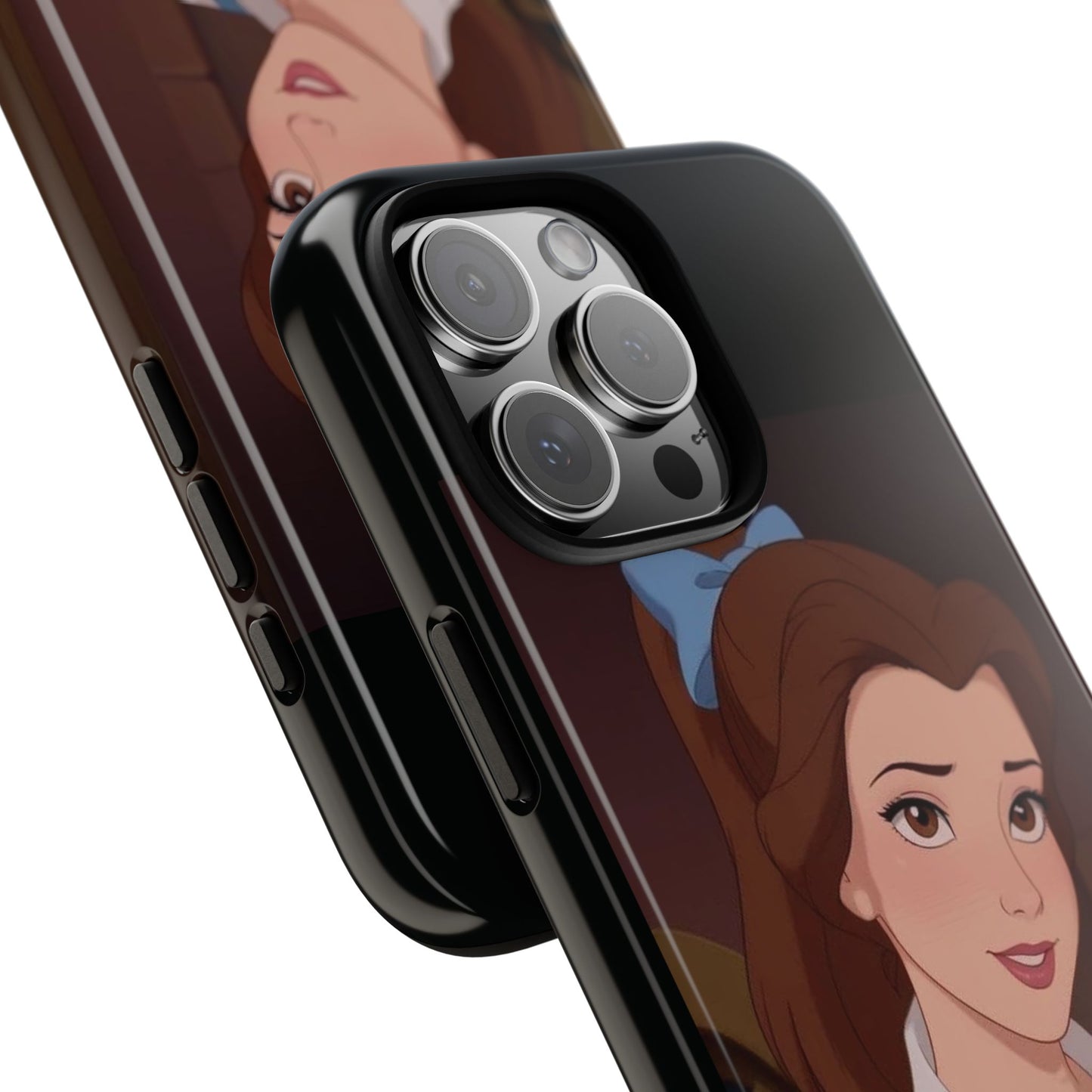 Disney Princess Phone Case, Tough Cases for Girls, Aesthetic Phone Cover, Belle Inspired Design, Cute Gift for Kids