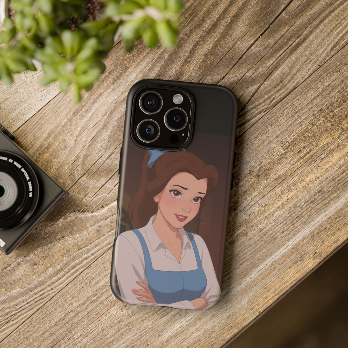 Disney Princess Phone Case, Tough Cases for Girls, Aesthetic Phone Cover, Belle Inspired Design, Cute Gift for Kids