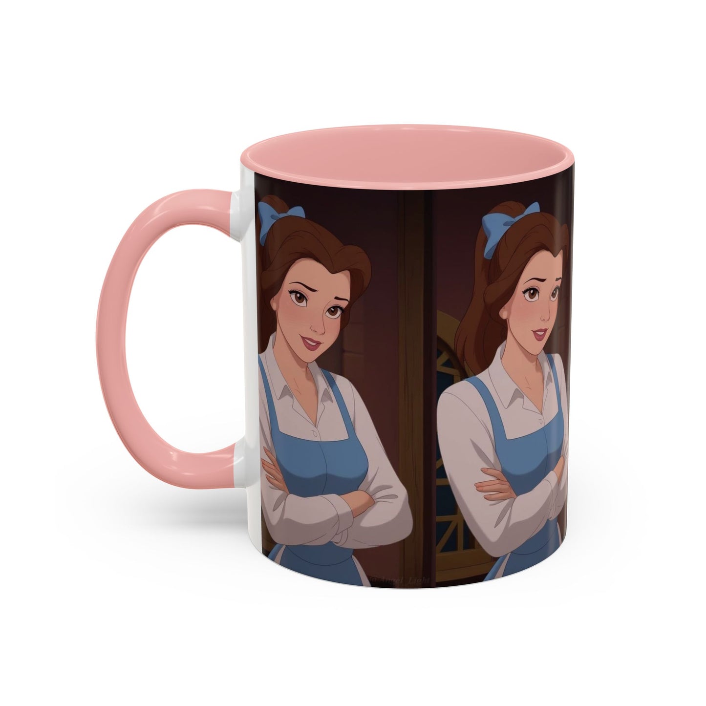 Enchanting Belle Accent Coffee Mug, Disney Mug, Gift for Her, Movie Lover, Unique Kitchenware, Animated Character Mug