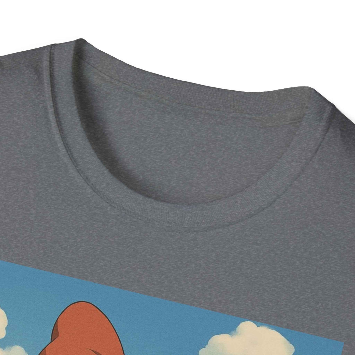 Cute Character Softstyle T-Shirt with Bow | Anime Fan Apparel, Gift for Friends, Casual Wear, Soft Cotton Tee, Birthday Gift - I&B