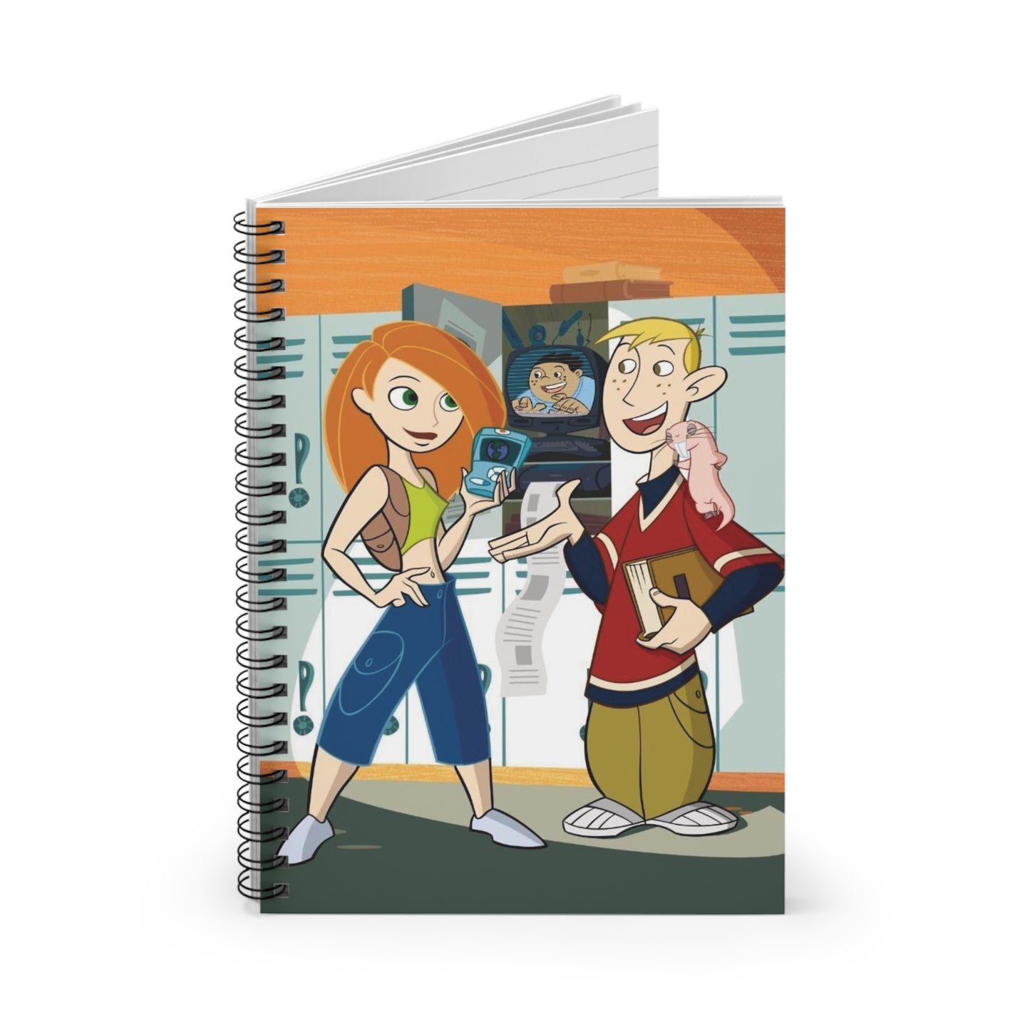 Kim Possible Spiral Notebook - Ruled Line, School Supplies, Back to School, Stationery, Gift for Students, Cute Notebook