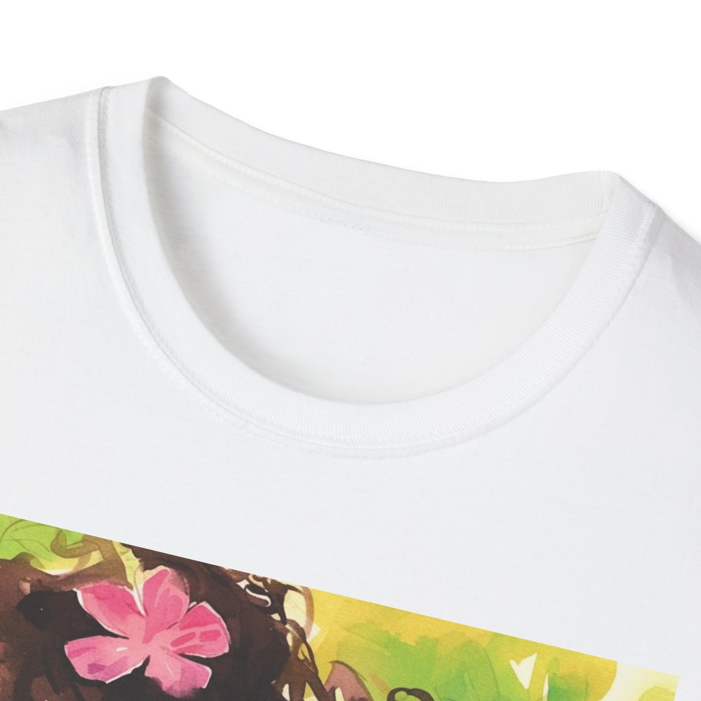 Bohemian Floral T-Shirt, Artistic Tee, Gift for Her, Summer Fashion, Casual Wear, Aesthetic Top, Nature Lover's Tee