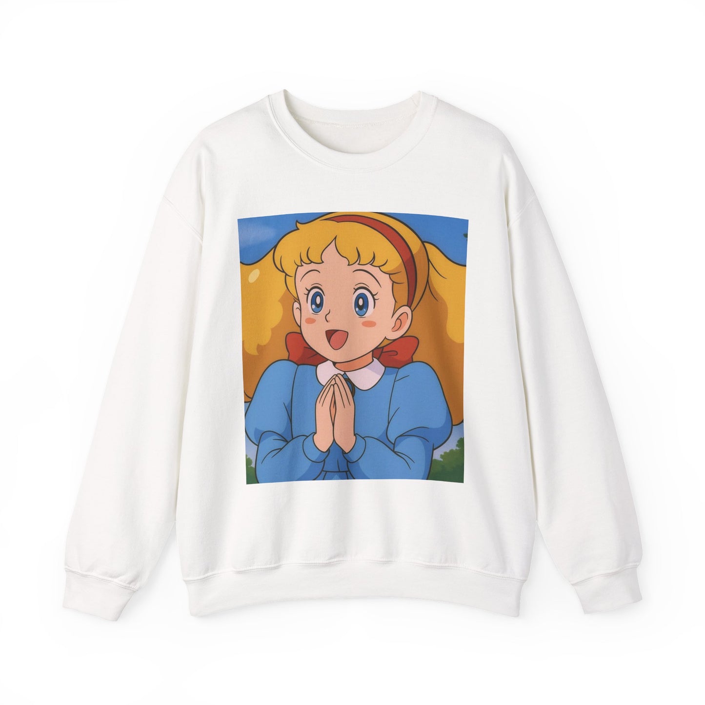 Cute Cartoon Character Crewneck Sweatshirt, Cozy Sweatshirt, Gift for Kids, Cartoon Apparel, Anime Sweatshirt, Cute Clothing