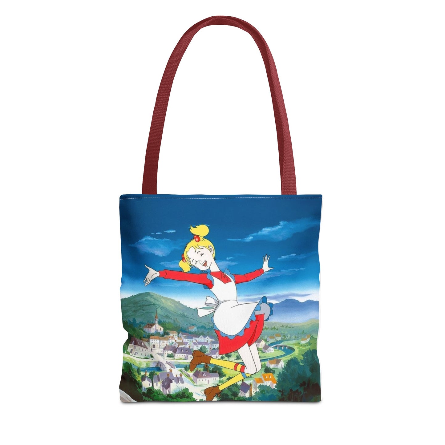 Playful Animated Tote Bag, Whimsical Shopping Tote, Cartoon Character Bag, Everyday Use, Gifts for Her