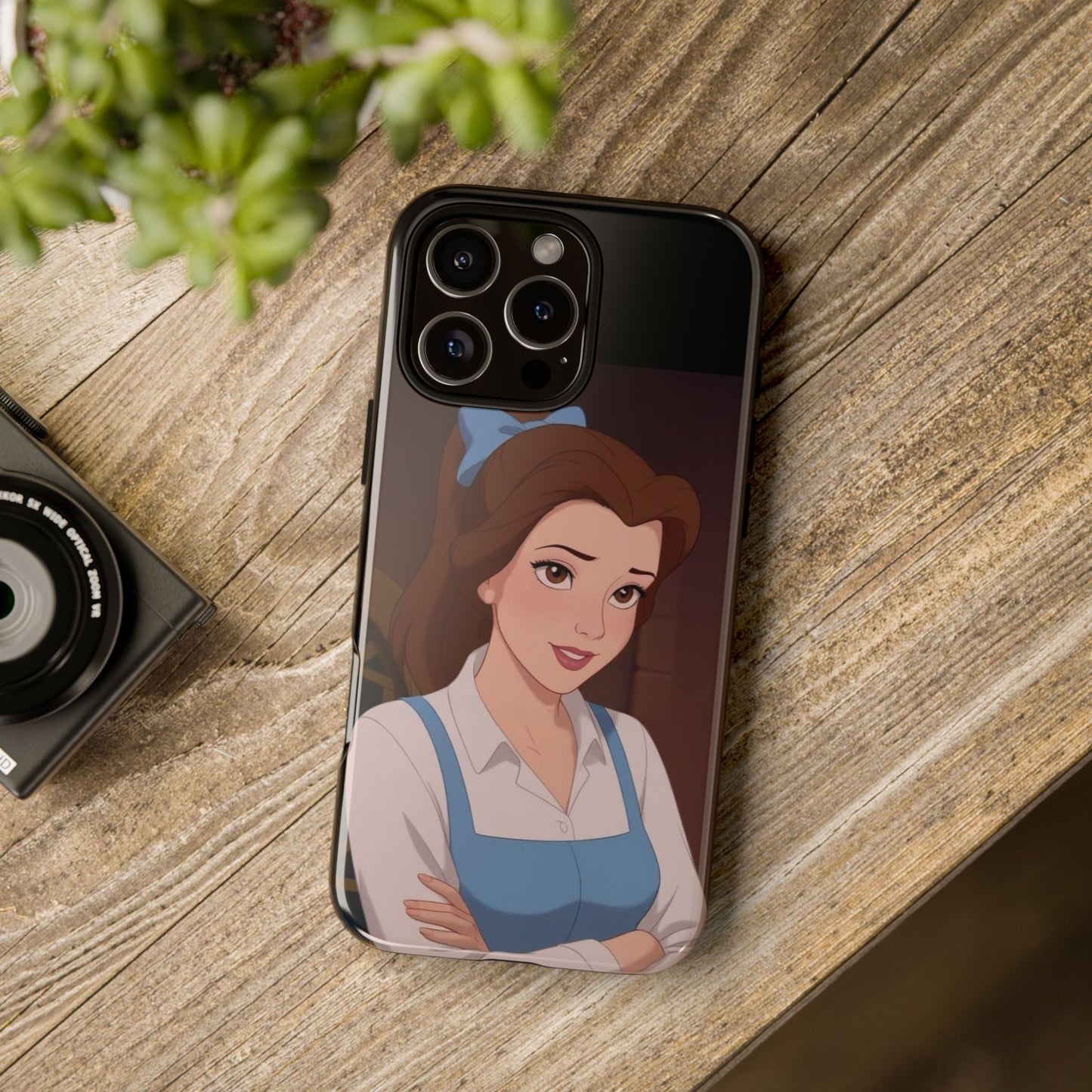 Disney Princess Phone Case, Tough Cases for Girls, Aesthetic Phone Cover, Belle Inspired Design, Cute Gift for Kids
