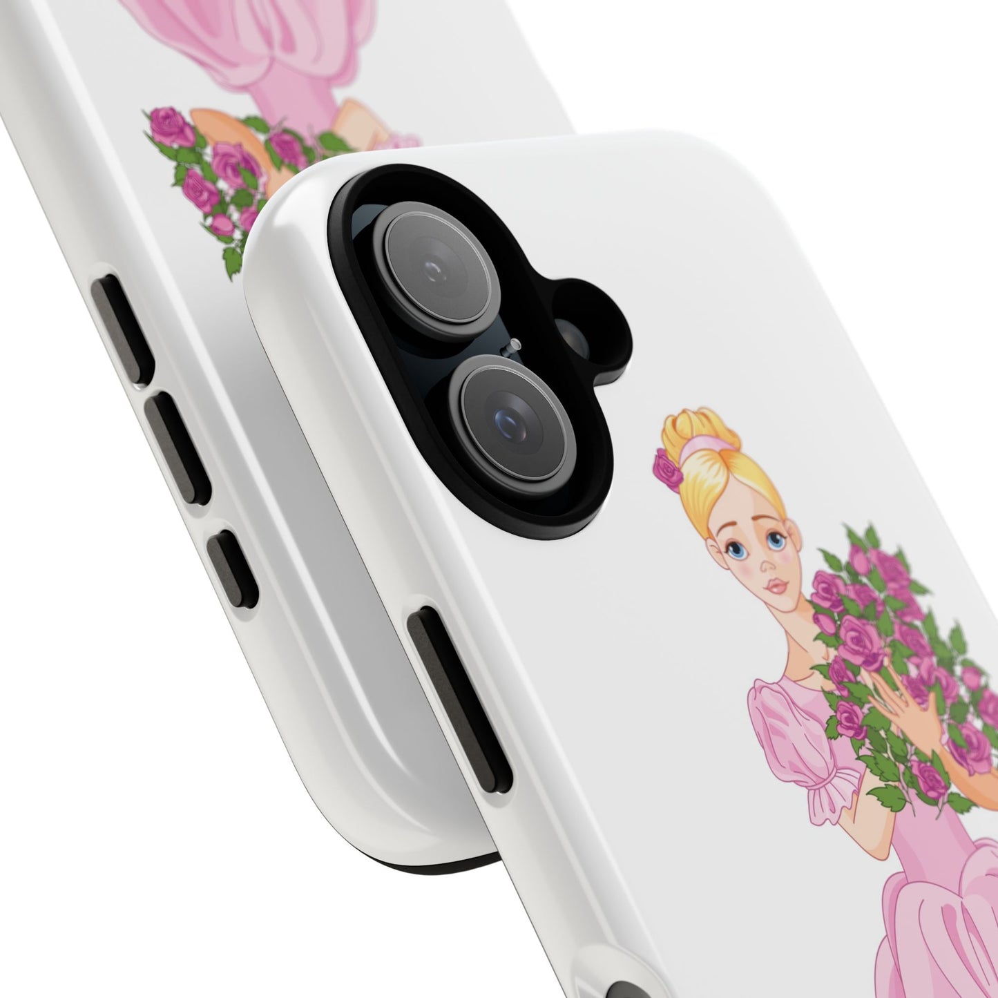 Cinderella Floral Phone Case, Tough Cases for Disney Fans, Cute Protection, Gift for Her, Magical Accessories, Fantasy Design