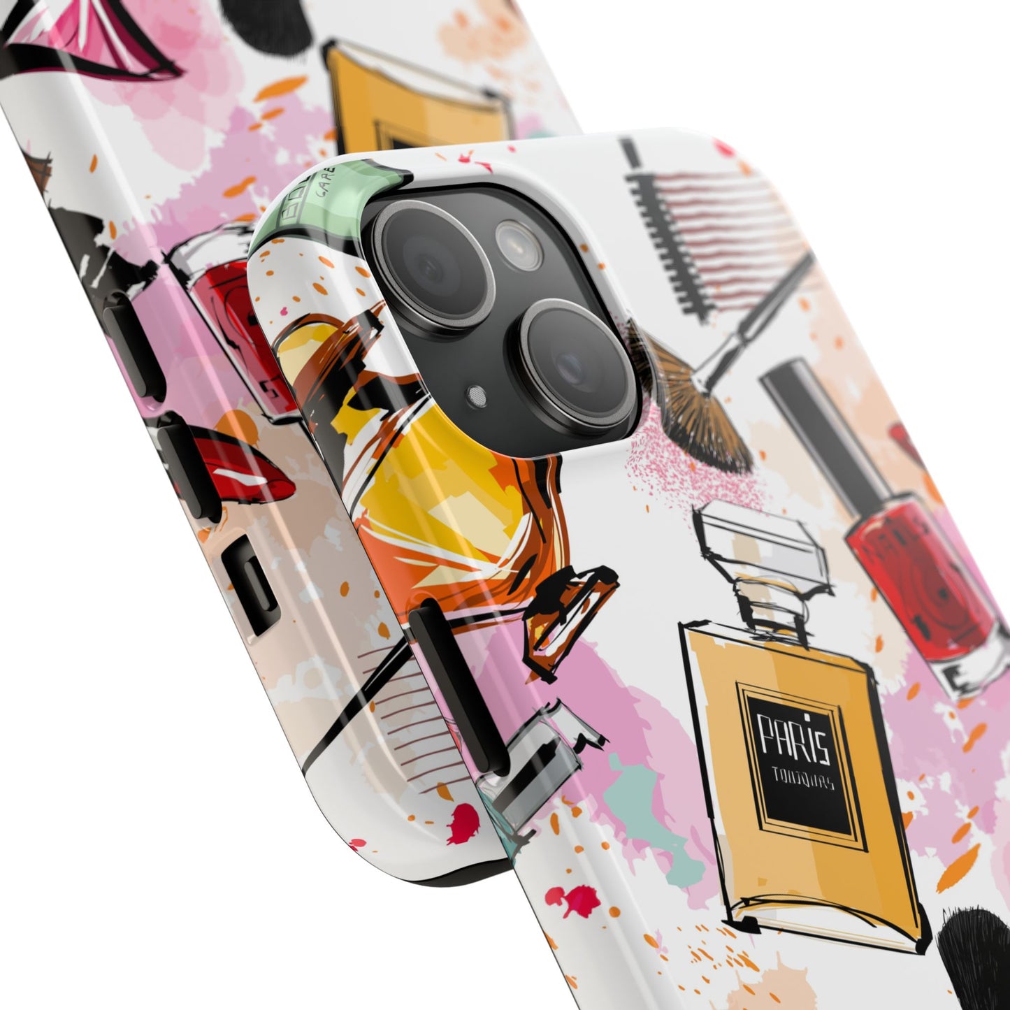 Chic Makeup Phone Case | Tough Phone Cases for Beauty Lovers, Stylish Phone Cover, Gift for Her, Fashion Accessories, Cosmetics Design