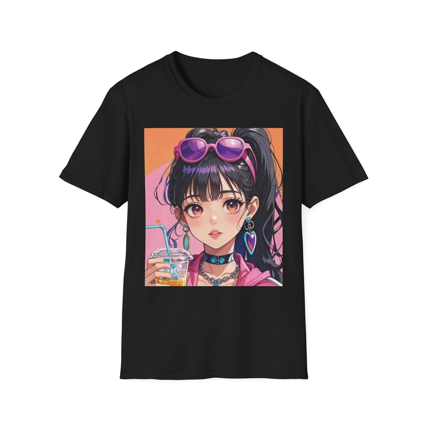 Anime-Inspired Unisex T-Shirt, Soft Cotton Tee, Perfect for Casual Days, Gifts for Anime Lovers, Unique Character Design