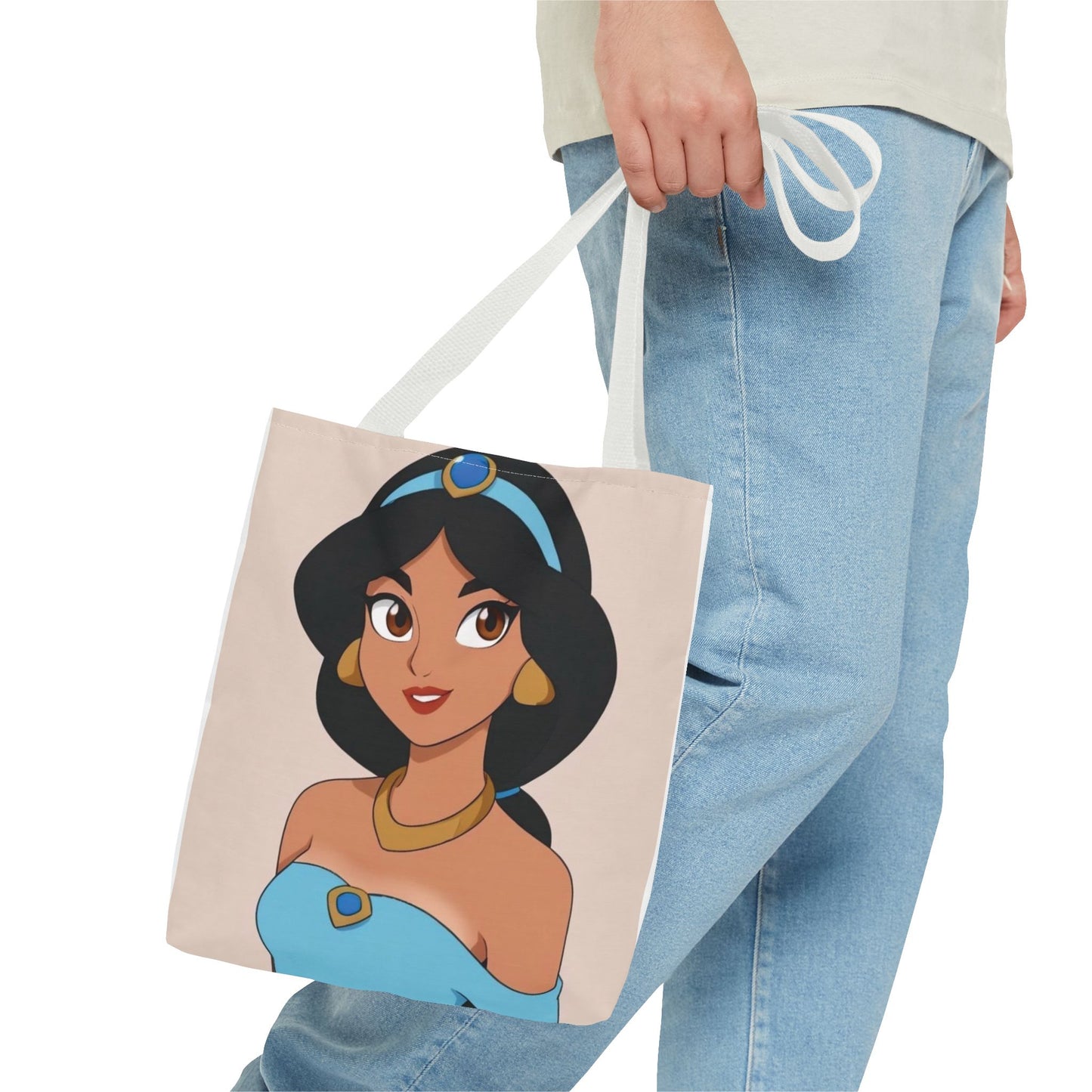 Princess Jasmine AOP Tote Bag | Stylish Tote for Everyday Use, Disney Fan Gift, Travel Bag, Grocery Shopping, Beach Bag