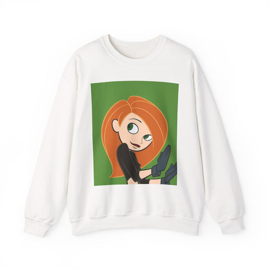 Kim Possible Inspired Sweatshirt, Cozy Crewneck, Cartoon Apparel, Gift for Fans, Comfortable Casual Wear, Unisex Hoodie