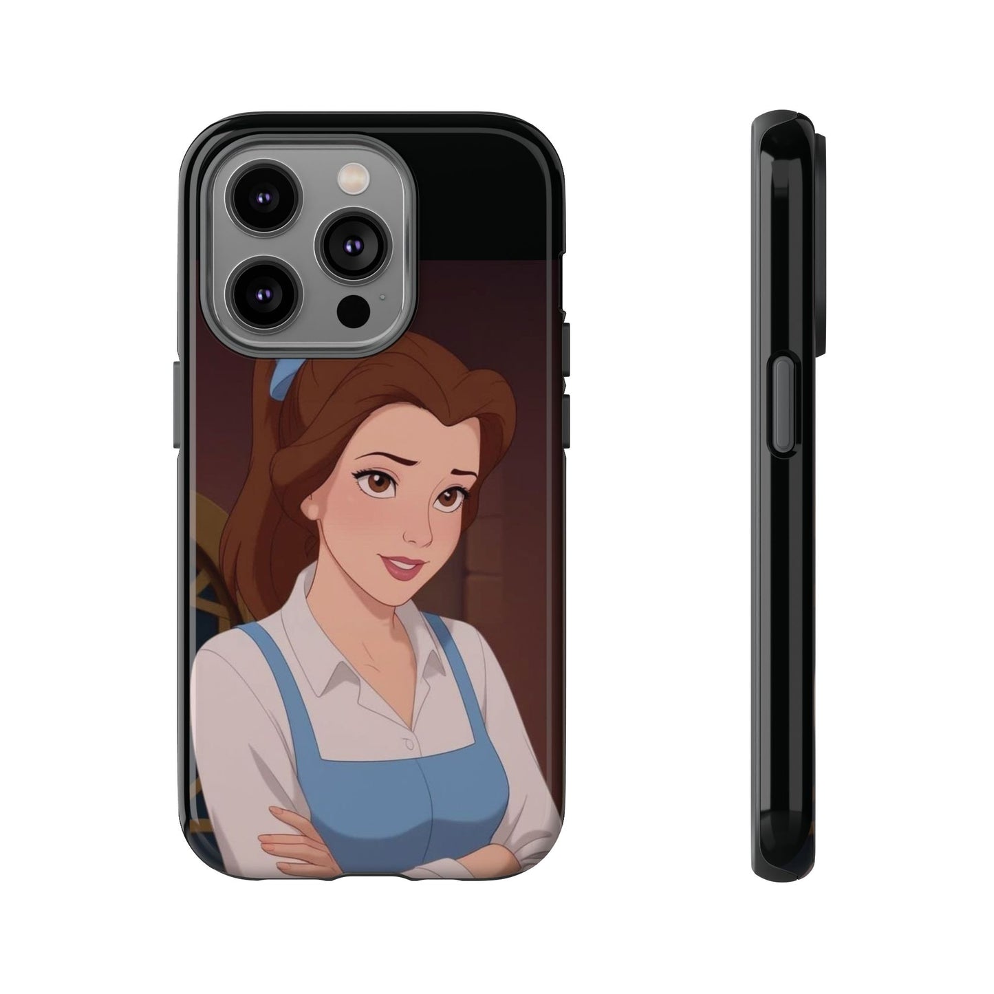 Disney Princess Phone Case, Tough Cases for Girls, Aesthetic Phone Cover, Belle Inspired Design, Cute Gift for Kids