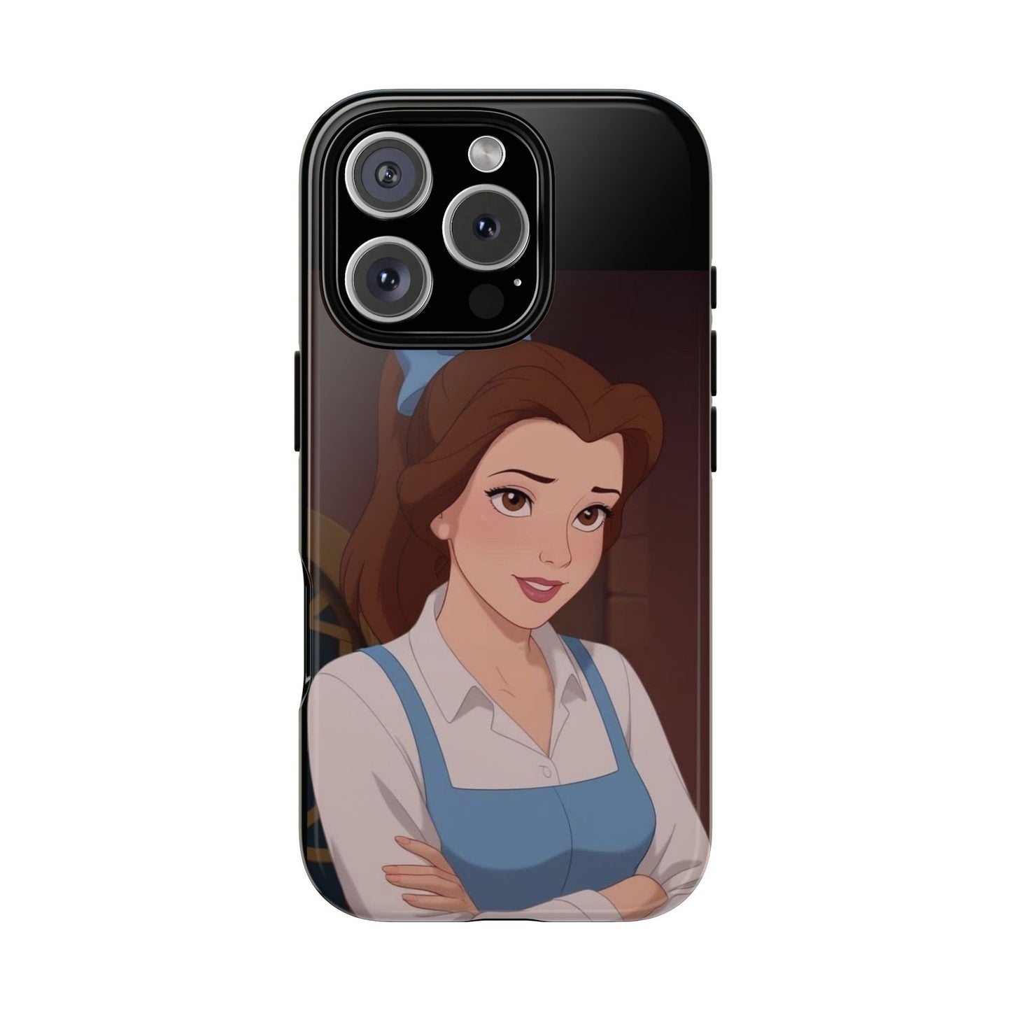 Disney Princess Phone Case, Tough Cases for Girls, Aesthetic Phone Cover, Belle Inspired Design, Cute Gift for Kids