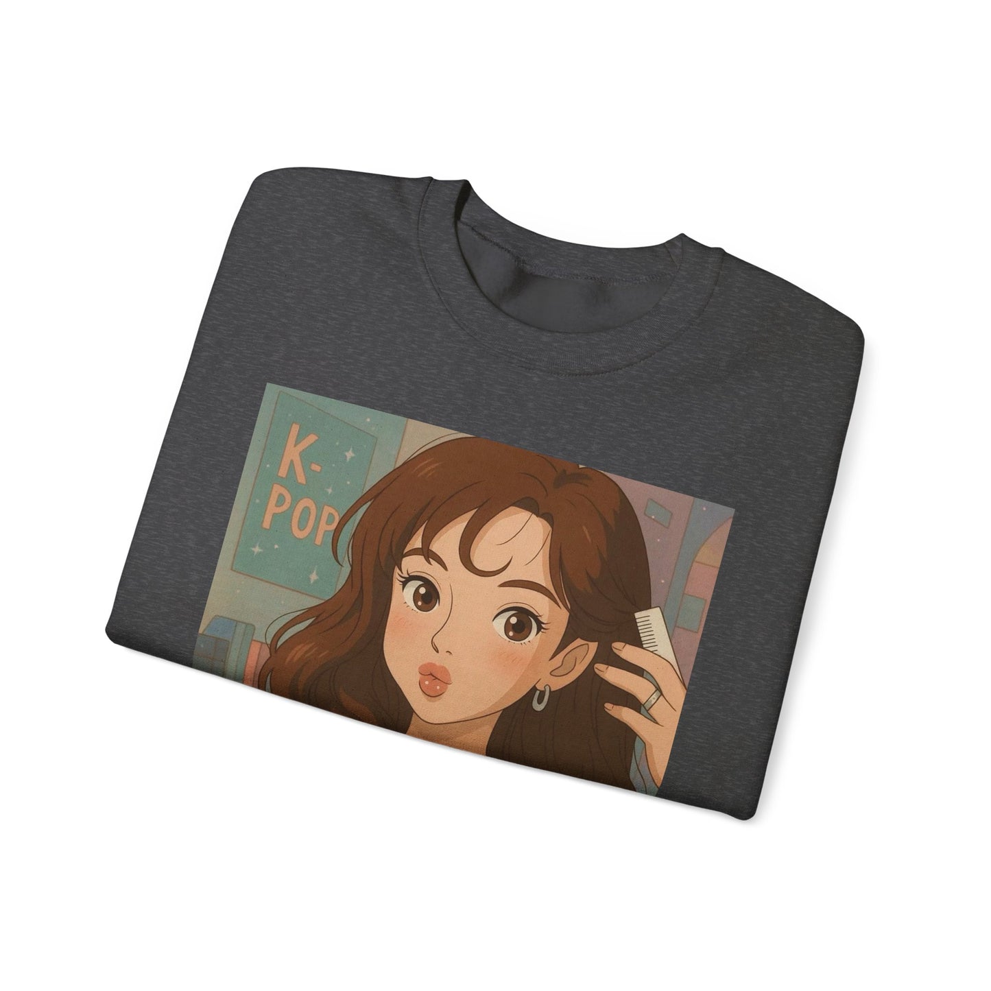 K-Pop Inspired Crewneck Sweatshirt, Cozy Pullover, Casual Sweatshirt, Perfect Gift for Fans, Trendy Aesthetic Fashion, Comfy Everyday Wear
