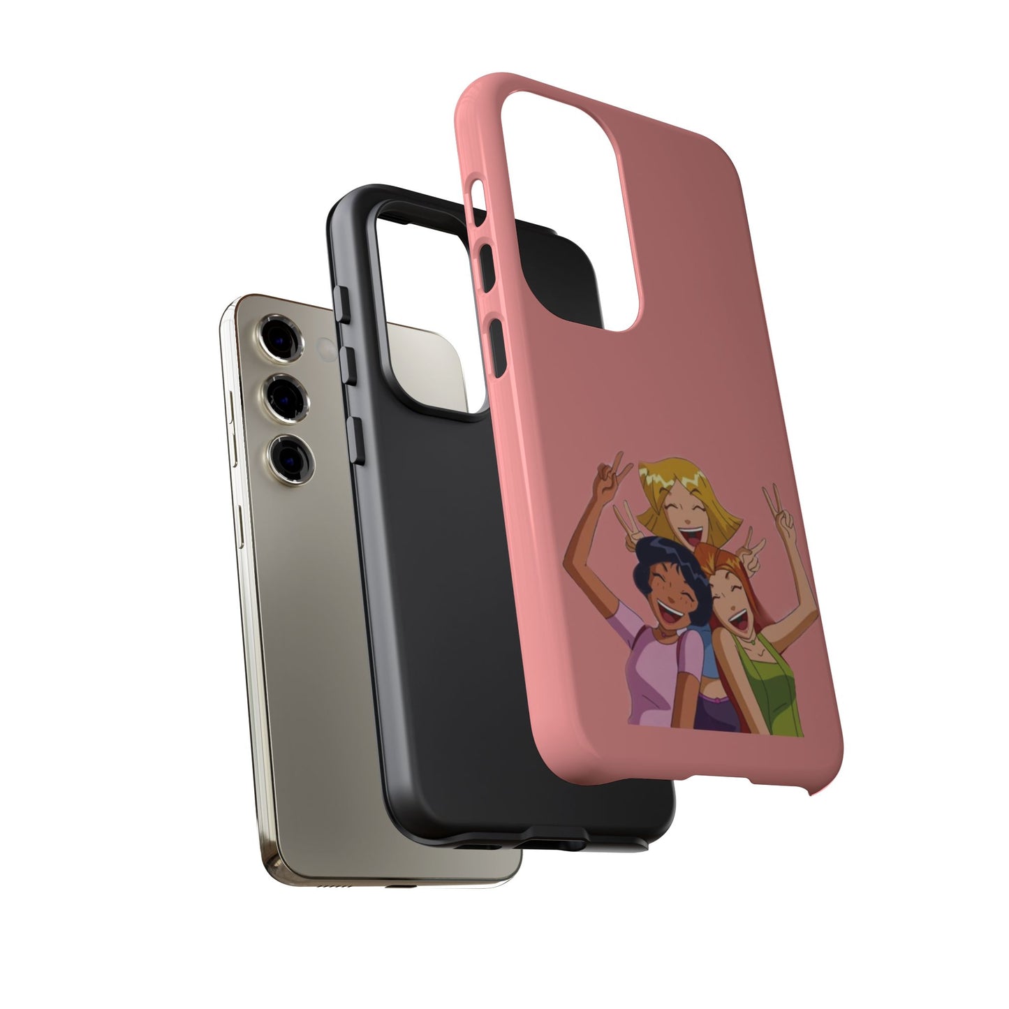 Playful Friendship Phone Case, Cute Girls Phone Cover, Tough Phone Case, Unique Tech Accessory, Gift for Friends, Fun Personalized Case