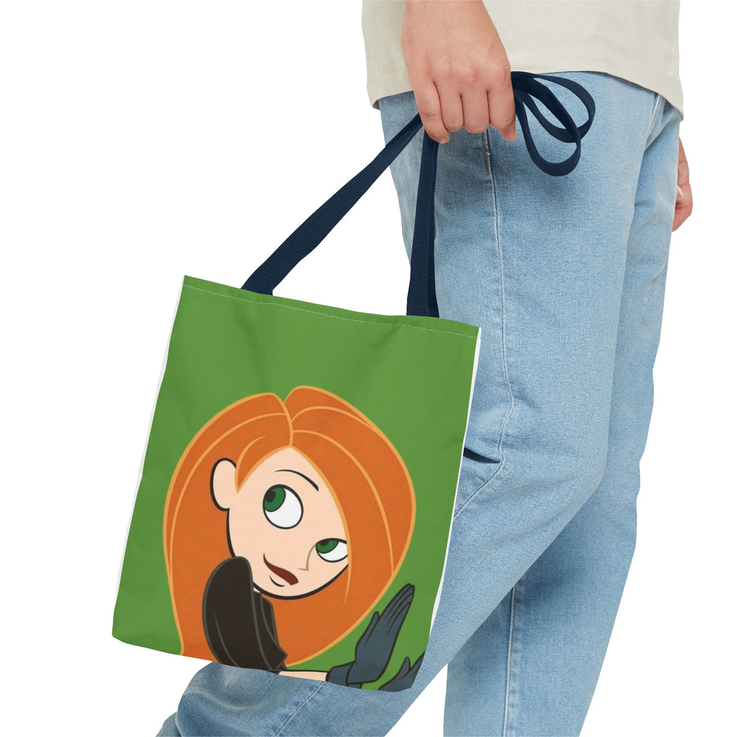 Cute Character Tote Bag, Eco-Friendly Shopping Bag, Fun Everyday Tote, Unique Gift for Fans, Cartoon-Inspired Design