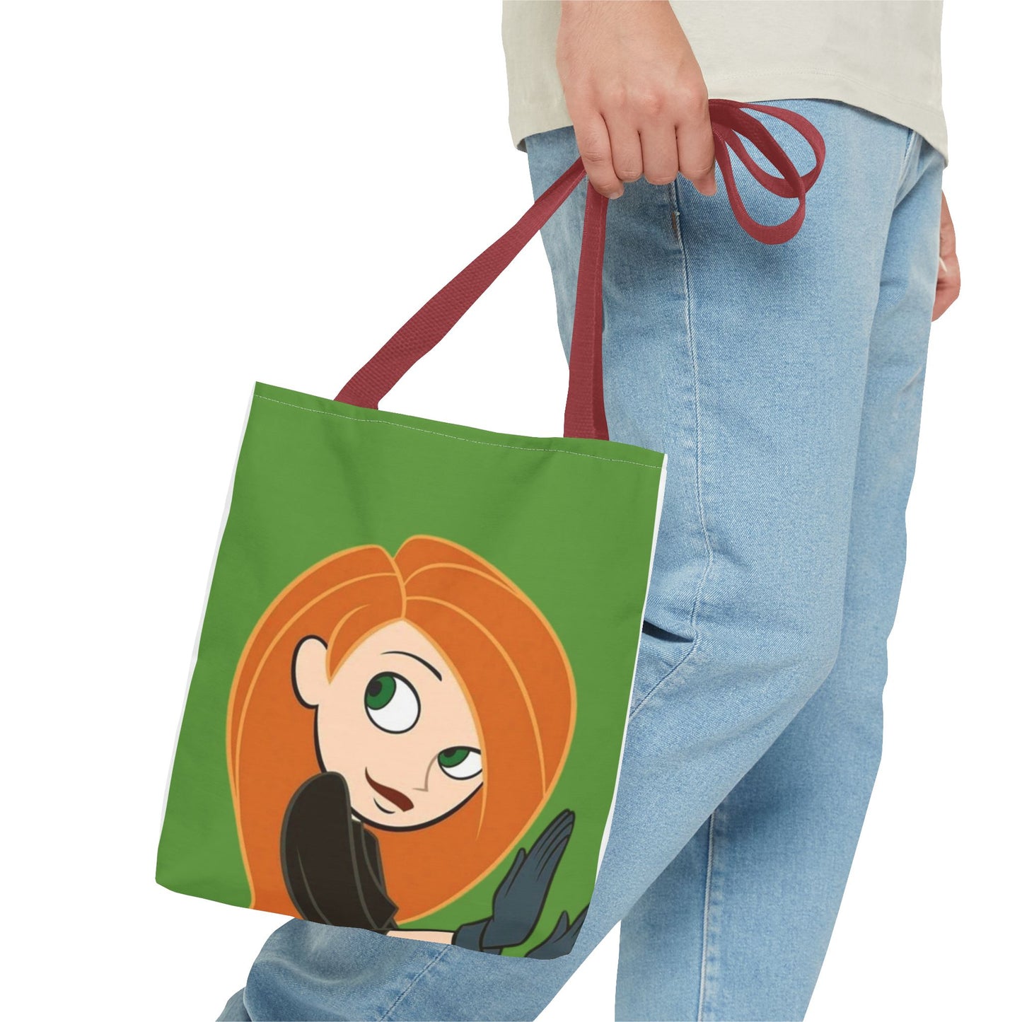 Cute Character Tote Bag, Eco-Friendly Shopping Bag, Fun Everyday Tote, Unique Gift for Fans, Cartoon-Inspired Design