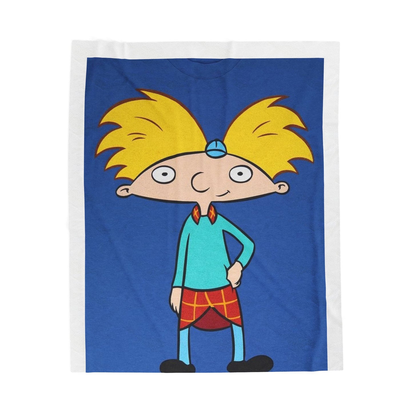 Cozy Cartoon Hero Blanket - Velveteen Plush for Kids & Adults, Perfect for Gifts, Home Decor, or Viewing Parties