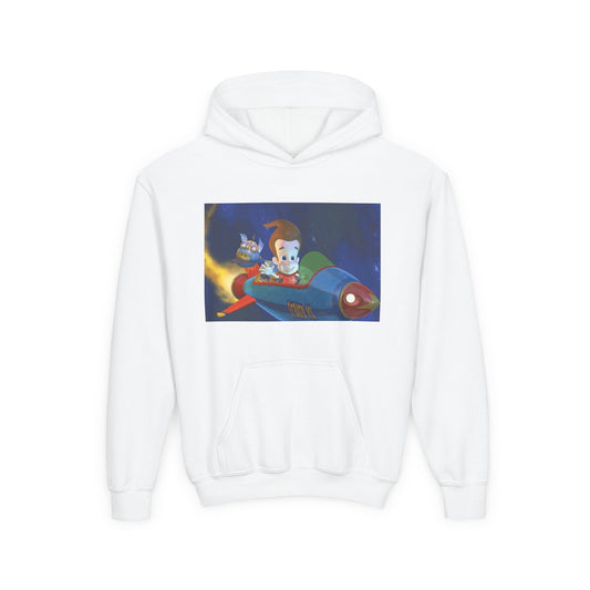 Kids Space Adventure Hoodie - Perfect for Playtime, Unique Gift, Cozy Apparel, Cartoon Theme, Fun and Imaginative