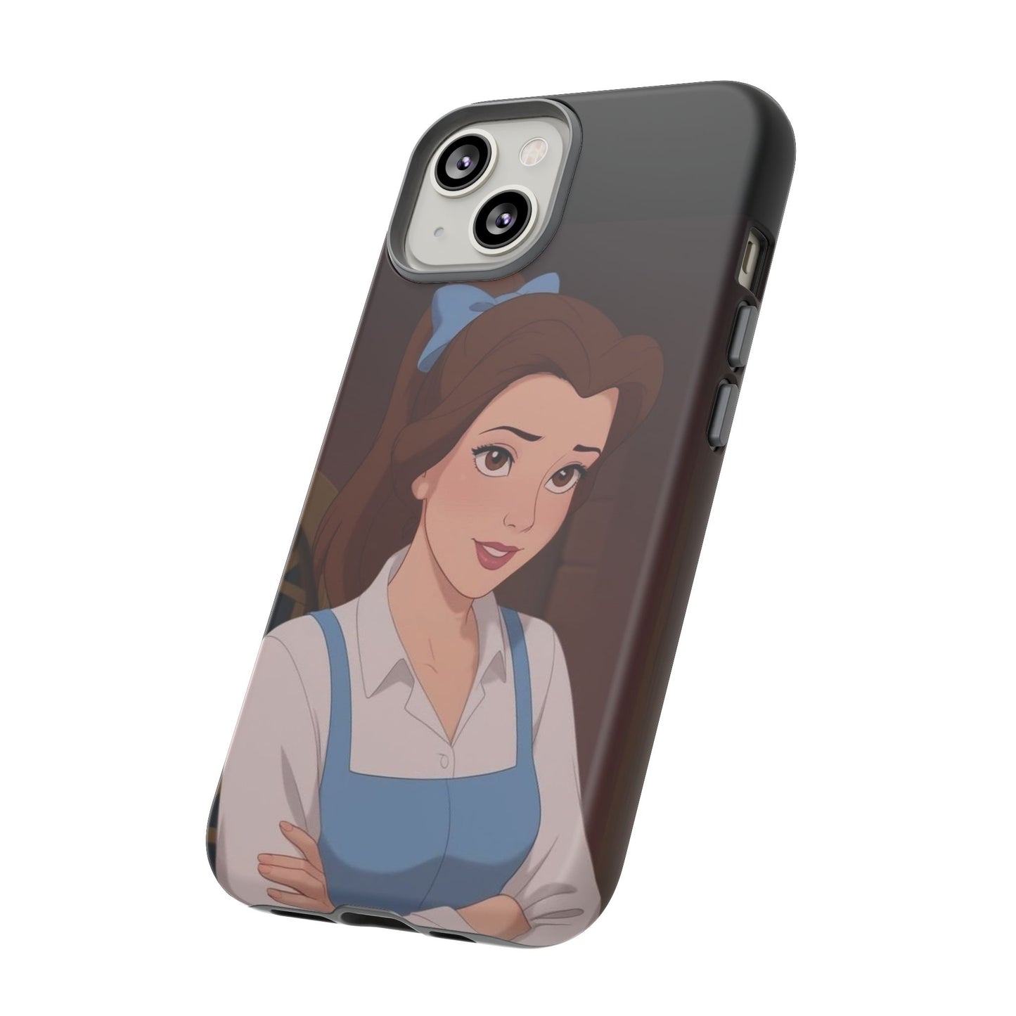 Disney Princess Phone Case, Tough Cases for Girls, Aesthetic Phone Cover, Belle Inspired Design, Cute Gift for Kids