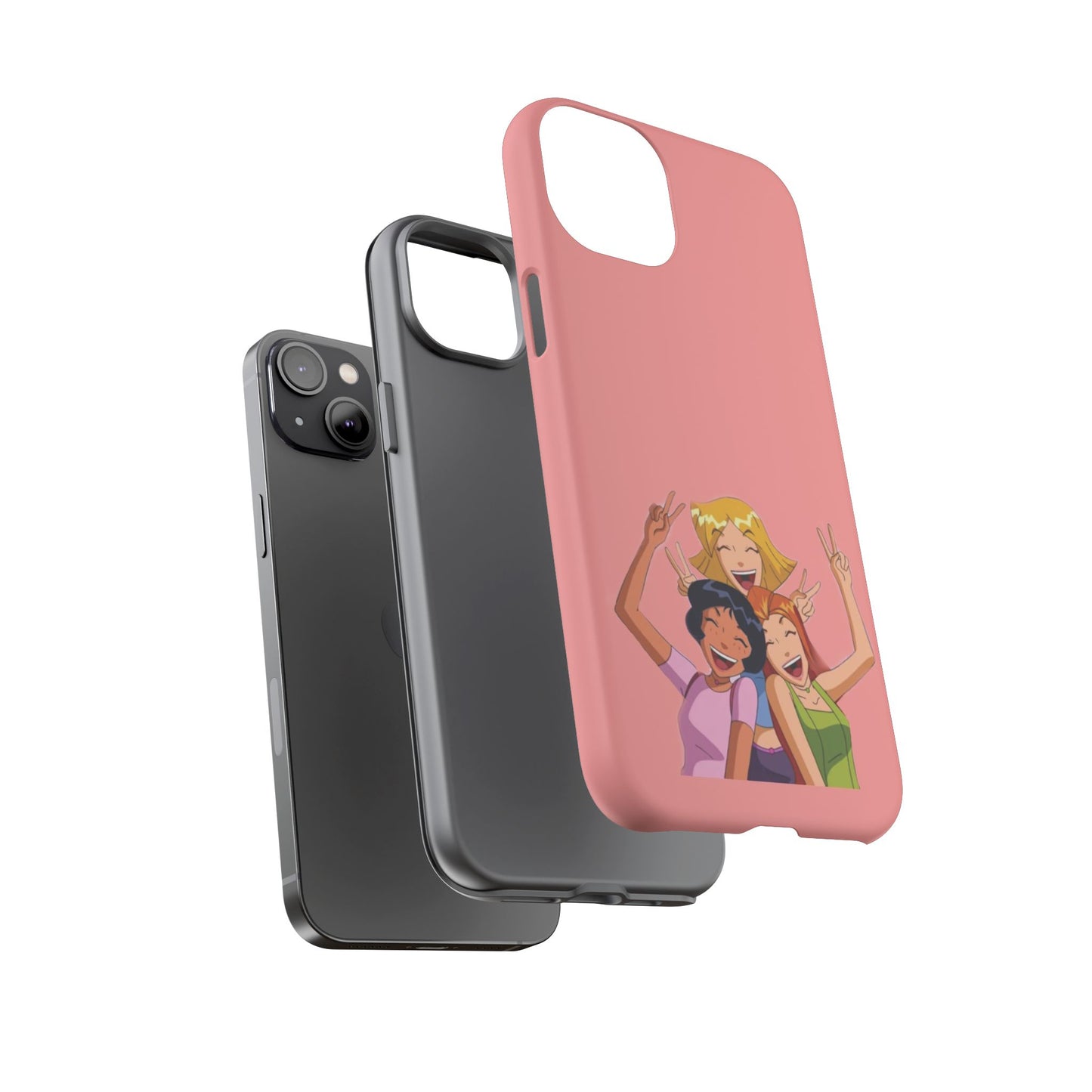 Playful Friendship Phone Case, Cute Girls Phone Cover, Tough Phone Case, Unique Tech Accessory, Gift for Friends, Fun Personalized Case