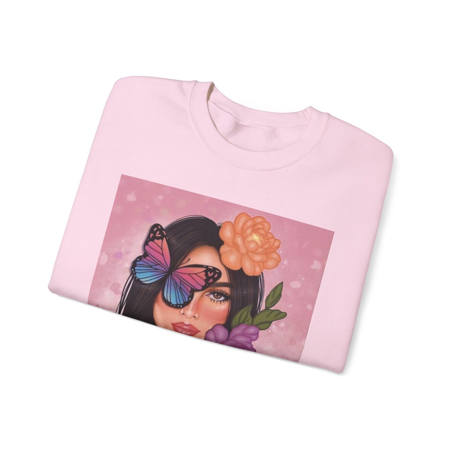 Butterfly Floral Unisex Crewneck Sweatshirt, Cozy Gift for Her, Spring Fashion, Butterfly Art Apparel, Perfect for Birthdays & Casual Wear