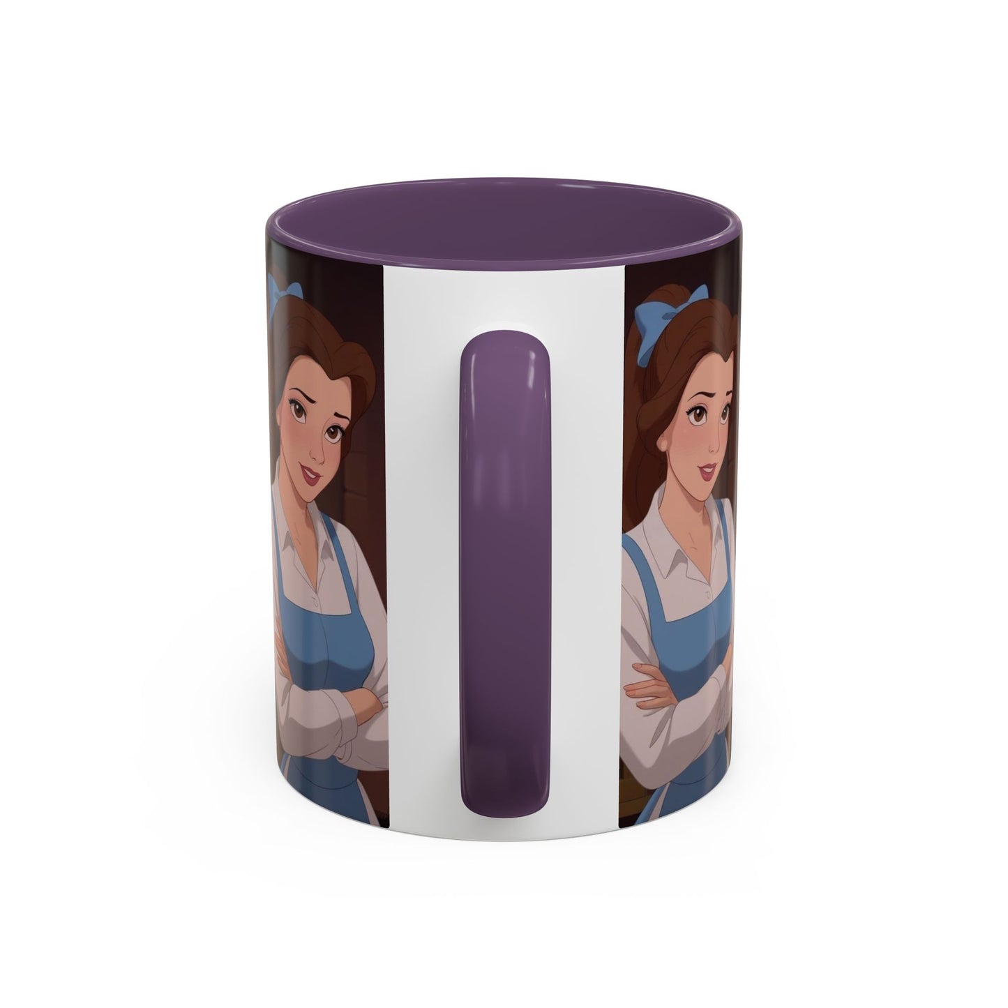 Enchanting Belle Accent Coffee Mug, Disney Mug, Gift for Her, Movie Lover, Unique Kitchenware, Animated Character Mug