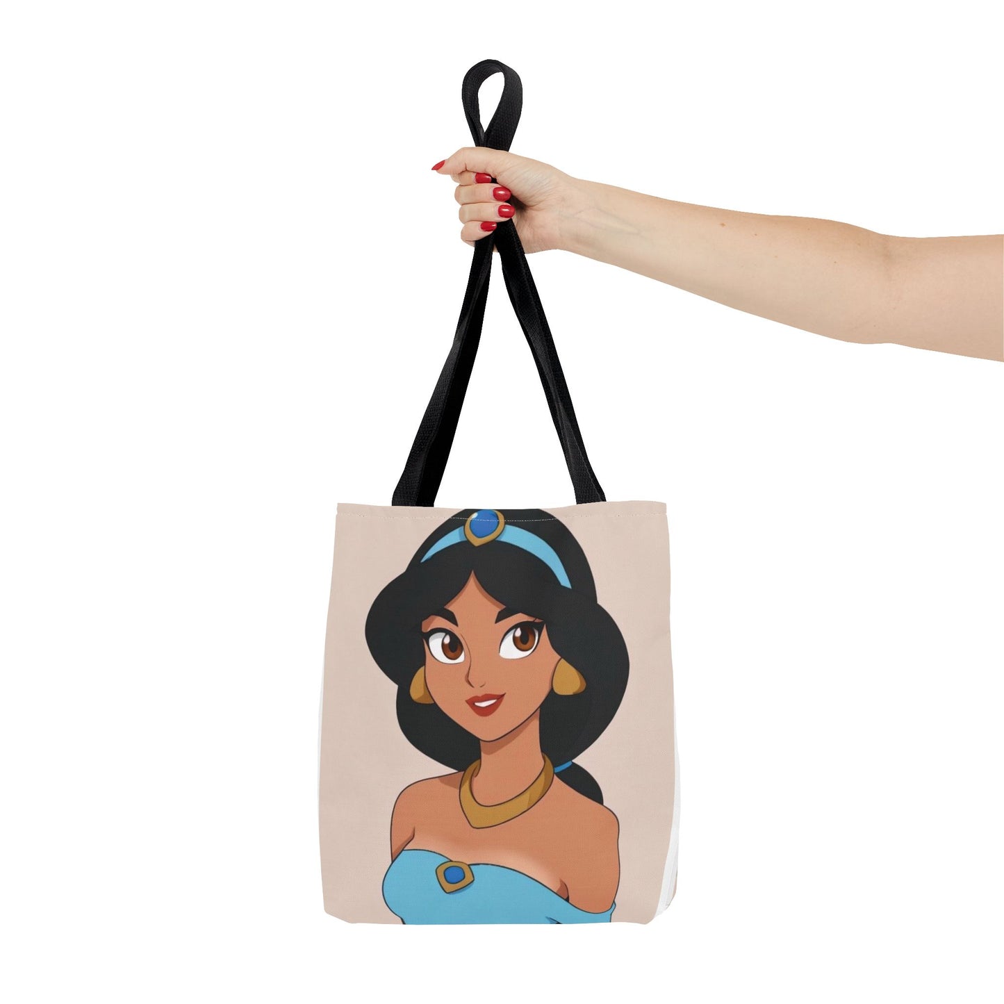 Princess Jasmine AOP Tote Bag | Stylish Tote for Everyday Use, Disney Fan Gift, Travel Bag, Grocery Shopping, Beach Bag