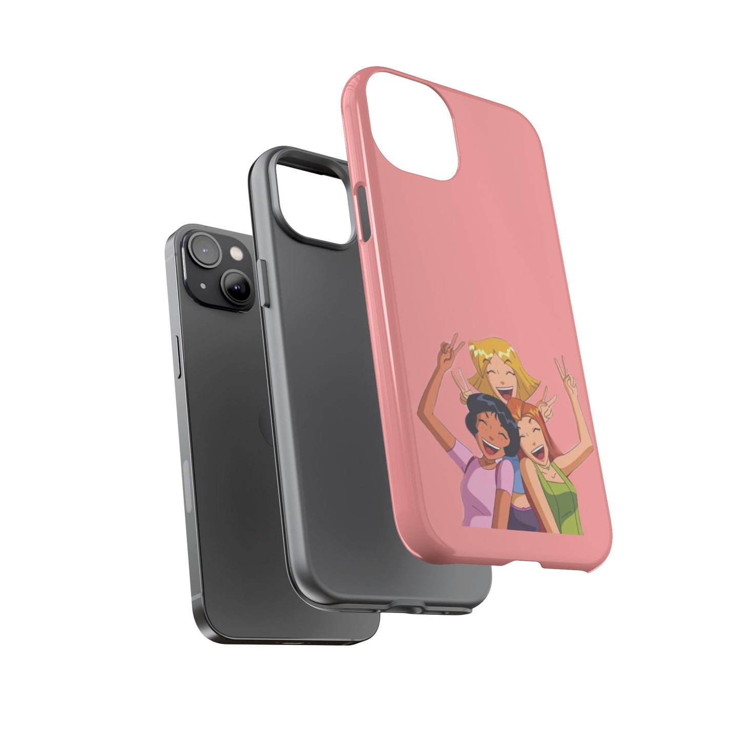 Playful Friendship Phone Case, Cute Girls Phone Cover, Tough Phone Case, Unique Tech Accessory, Gift for Friends, Fun Personalized Case