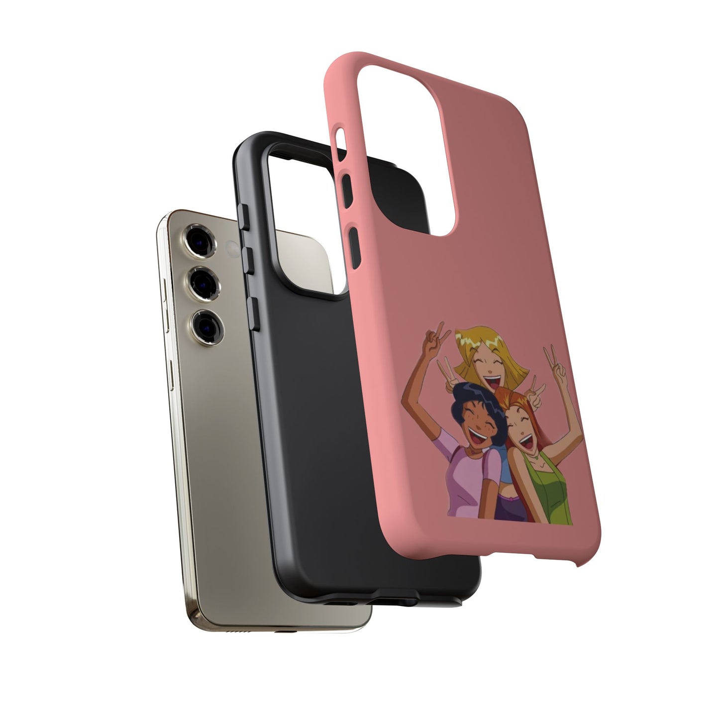 Playful Friendship Phone Case, Cute Girls Phone Cover, Tough Phone Case, Unique Tech Accessory, Gift for Friends, Fun Personalized Case