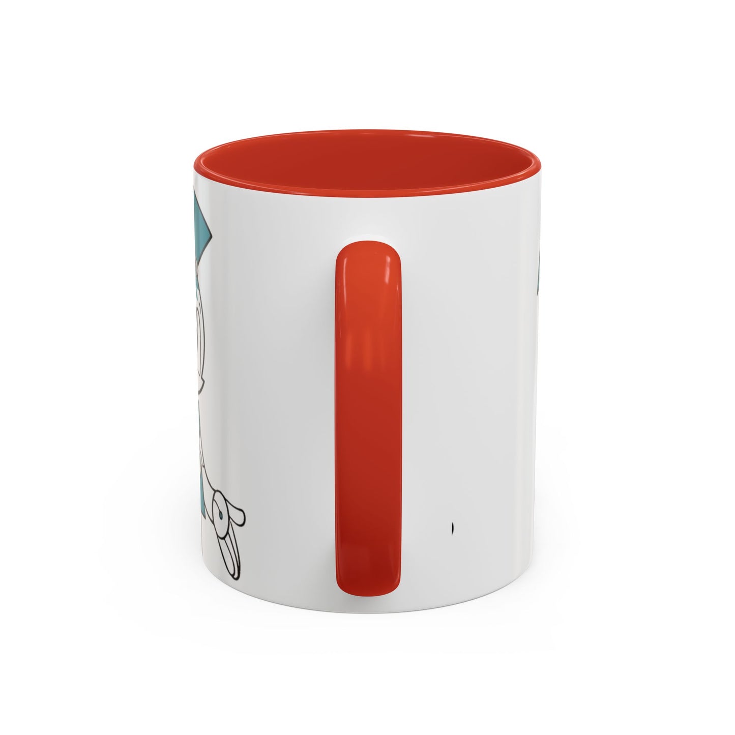 Whimsical Robot Accent Coffee Mug, Cute Gift for Robot Lovers, Fun Kitchen Decor, Perfect for Birthdays, Holidays, and Everyday Use