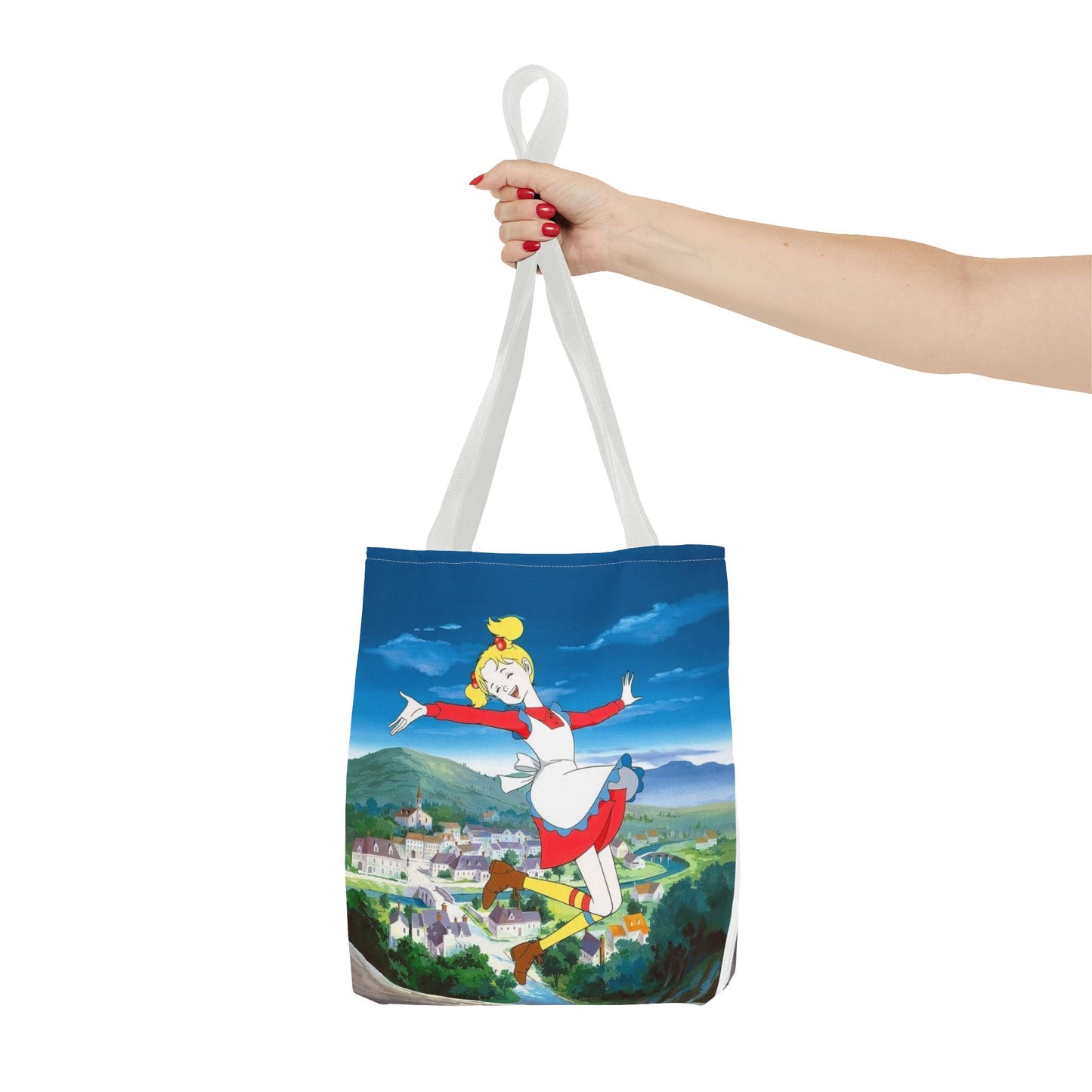 Playful Animated Tote Bag, Whimsical Shopping Tote, Cartoon Character Bag, Everyday Use, Gifts for Her