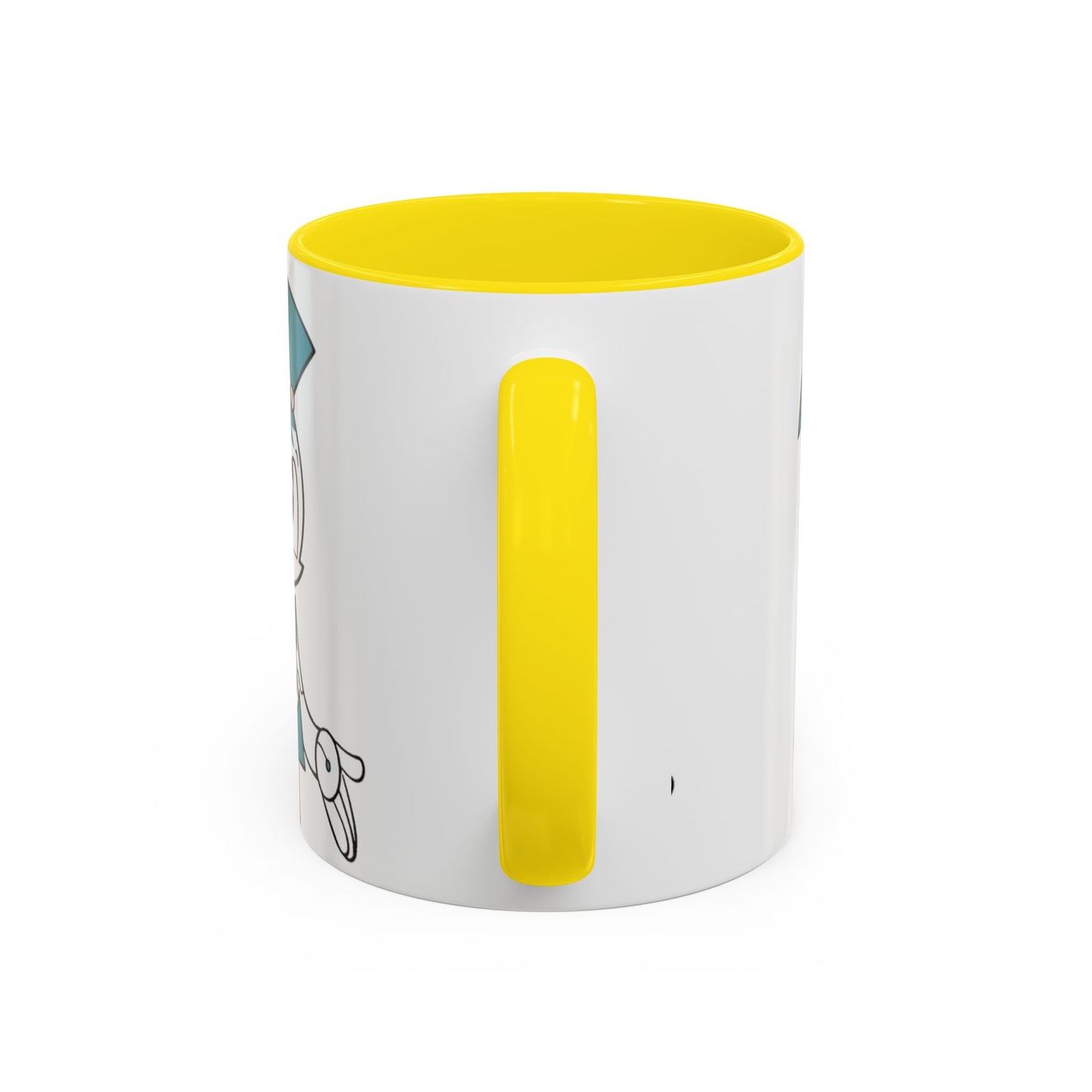 Whimsical Robot Accent Coffee Mug, Cute Gift for Robot Lovers, Fun Kitchen Decor, Perfect for Birthdays, Holidays, and Everyday Use