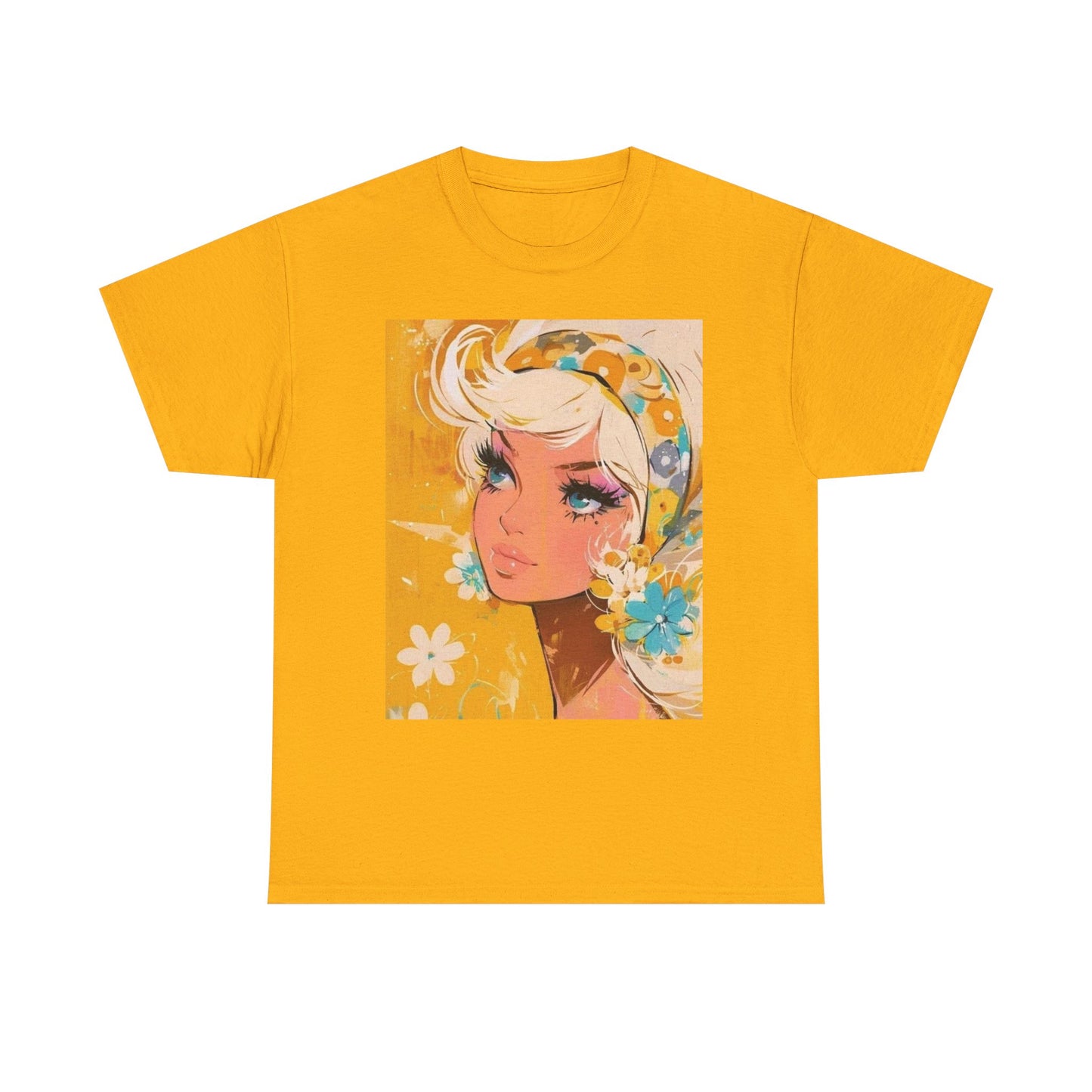 Chic Vintage-Inspired Tee, Floral Art Fitted T-Shirt, Unisex Graphic Tee, Summer Essential T-shirt, Perfect Gift for Her