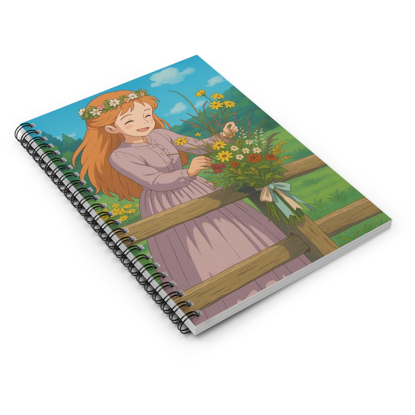Floral-Themed Spiral Notebook - Perfect for Note-taking, Journaling, Gifts, School, or Crafting
