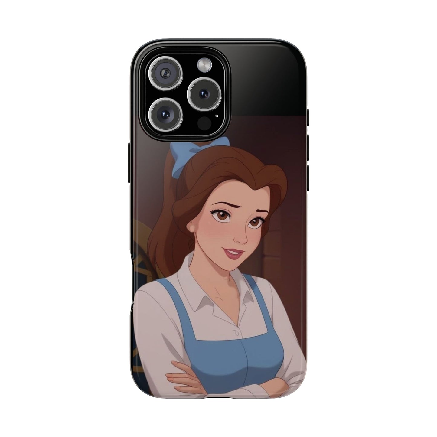 Disney Princess Phone Case, Tough Cases for Girls, Aesthetic Phone Cover, Belle Inspired Design, Cute Gift for Kids