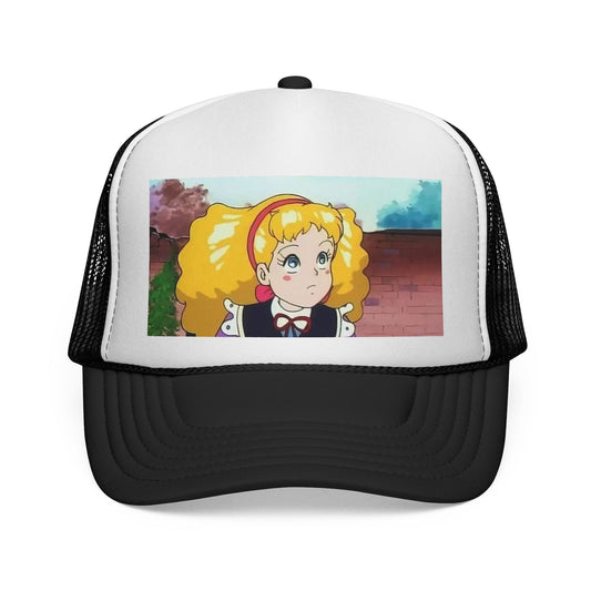 Cute Anime Character Trucker Cap, Fun Summer Hat, Casual Outfit Accessory, Unique Gift for Fans, Birthday, Cosplay, Statement Piece