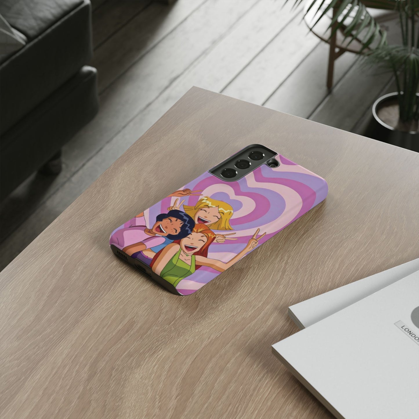 Colorful Phone Case with Cheerful Design, Fun Accessories, Gift for Teens, Trendy Tech Cover, Girls' Birthday Present